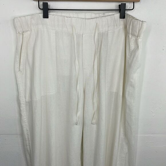 Caslon Pull On Wide Leg Pants Linen Blend size Large - Picture 4 of 11